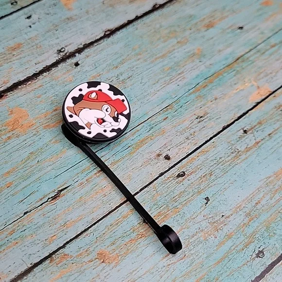 Bucees Cow Print Straw Topper - Picture 3 of 5